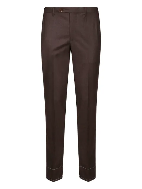 Rota button-fly side-pocket trousers Brown 0363P5002C