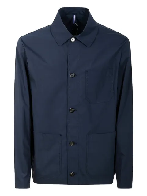 Montedoro button-fastening patch-pocket jacket Blue 63H62390452