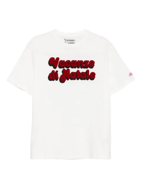 MC2 Saint Barth round-neck logo T-shirt White ARN0004