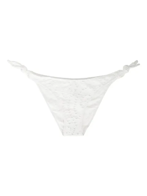 MC2 Saint Barth Yali eyelet-detail lace-up swim briefs White YAL0001