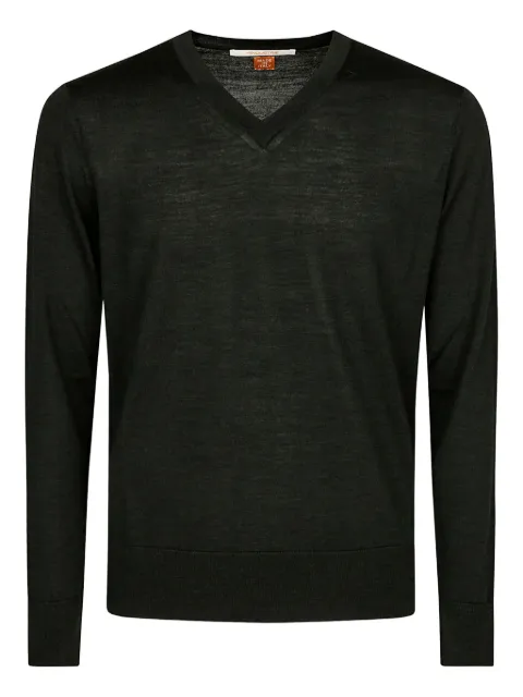 Alpha Industries v-neck wool sweater Black HMA005F050019