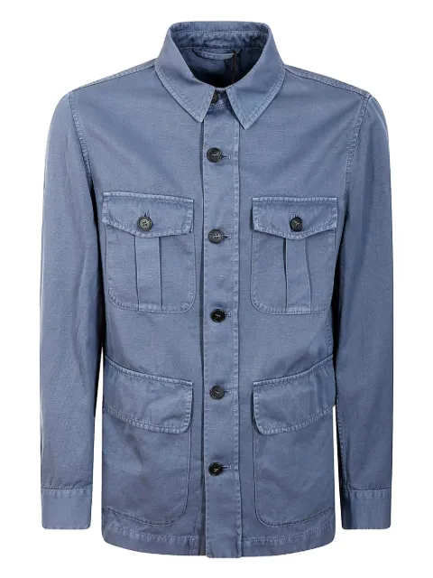 Montedoro button-fastening pocket jacket Blue 63H35090457