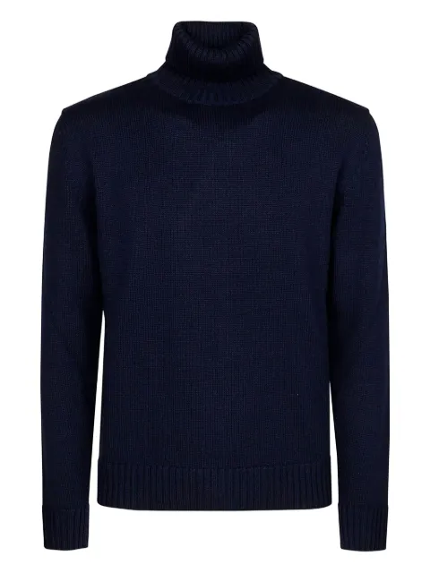 Alpha Industries high-neck wool sweater Blue HMA006F080005