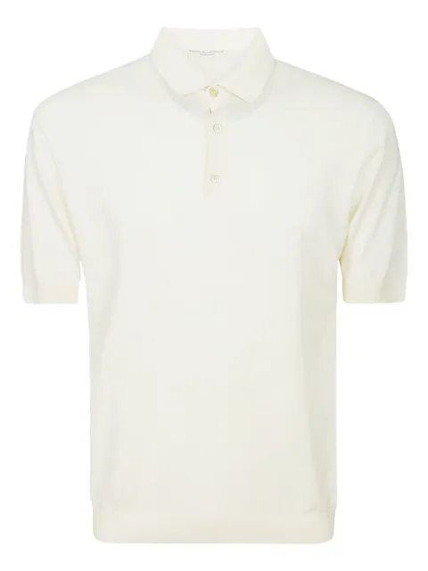 Filippo De Laurentiis short-sleeve buttoned polo shirt White PL1MCCR14R