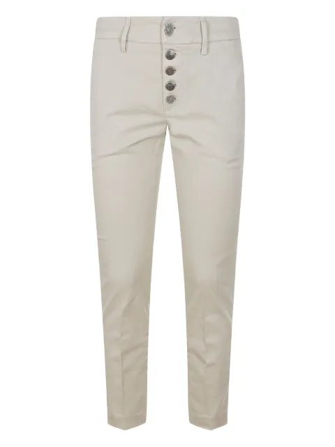 DONDUP Perfect button-fastening trousers Neutrals DP066BGS0096DPTD