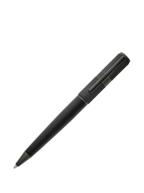 BOSS embossed-logo notebook and pen set Grey HPBM472A
