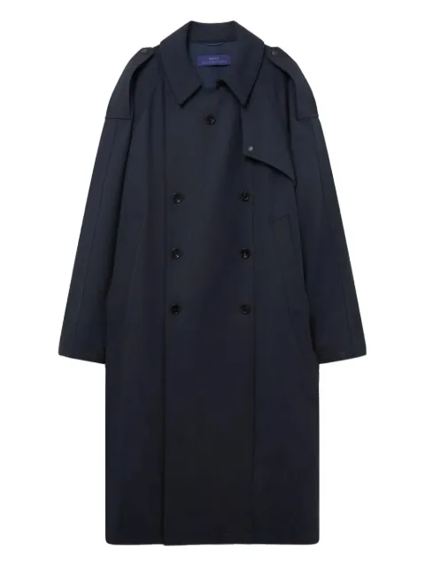 Paltò Luca double-breasted trench coat Blue B51PXLUCADSU205