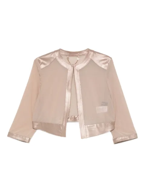TIMOTEA sheer-panel jacket Neutrals 23ENELIATORTORA
