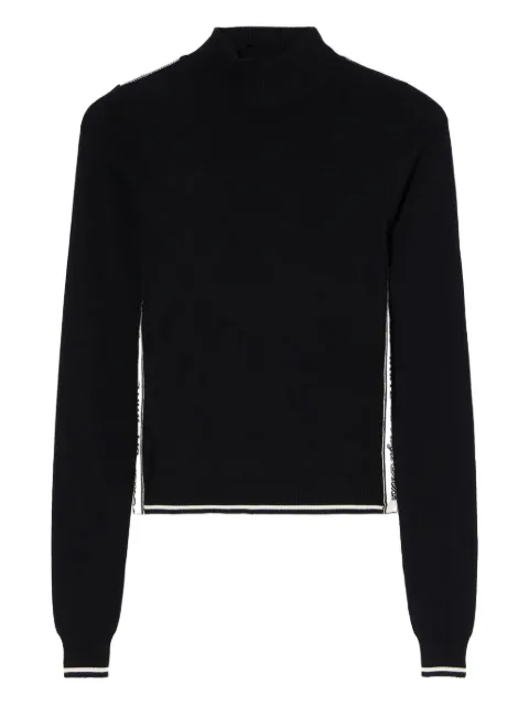 Off-White logoband turtleneck sweater Black OWHF05BF25KNI0011001