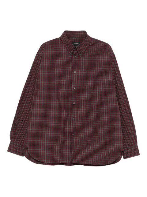 Willy Chavarria checkered shirt Red WCSHT0045006