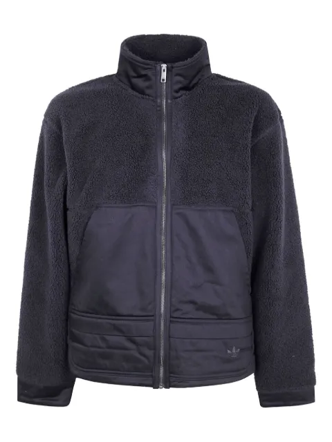 adidas fleece zip-up sweatshirt Black JY2639