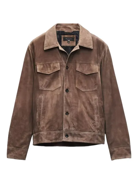 rag & bone suede jacket Brown RV7525F0MLT