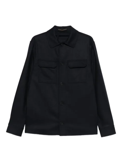 Incotex chest-pocket button shirt Blue 63I0304932A