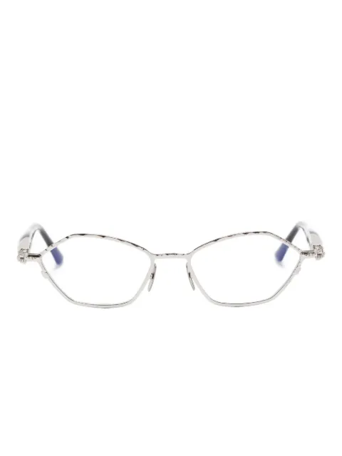 Kuboraum geometric-frame glasses Silver J70
