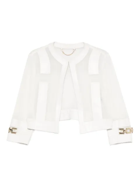 TIMOTEA chain-detail jacket White 23EDEVABIANCO