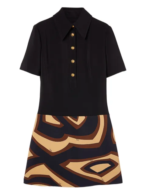 PUCCI Labirinto print short dress Black 5URG165U601