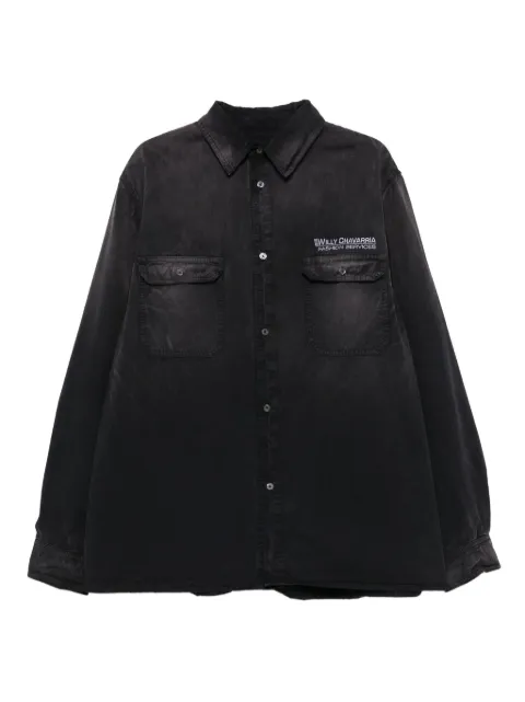 Willy Chavarria Corcoran shirt Black WCSHT0026