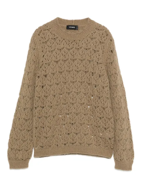 Cividini openwork knitted sweater Brown D02083MLAWX134