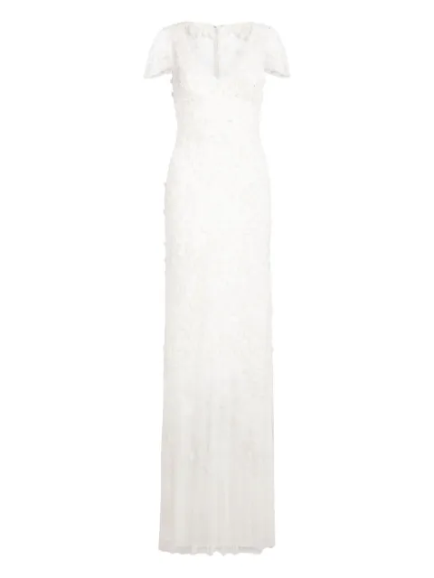 Jenny Packham Sweet Juliet floral-lace maxi dress White JPB1006