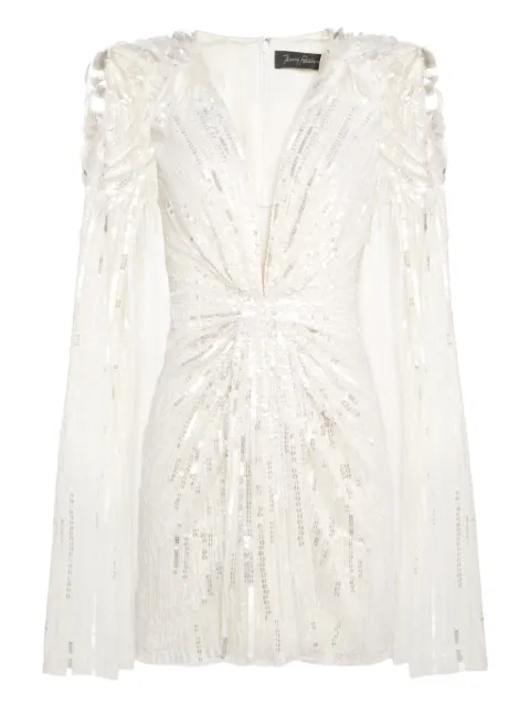 Jenny Packham Lady Love sequin-embellished mini dress White JPB1013