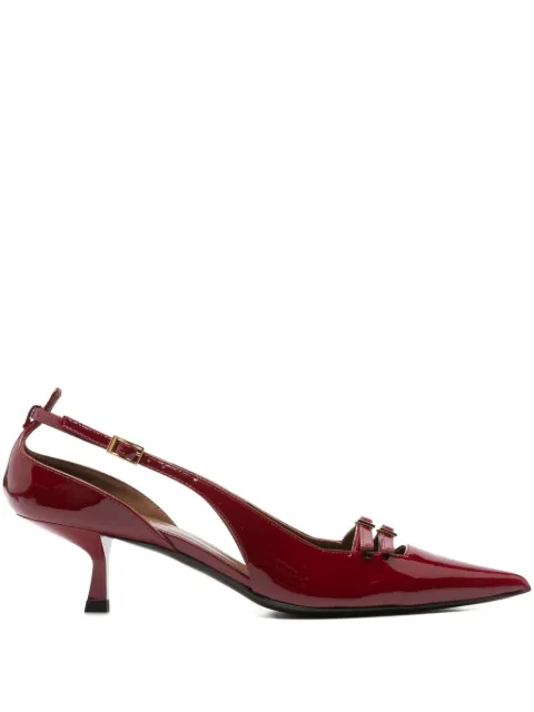Giuseppe Zanotti 50mm leather heeled pumps Red I560017002