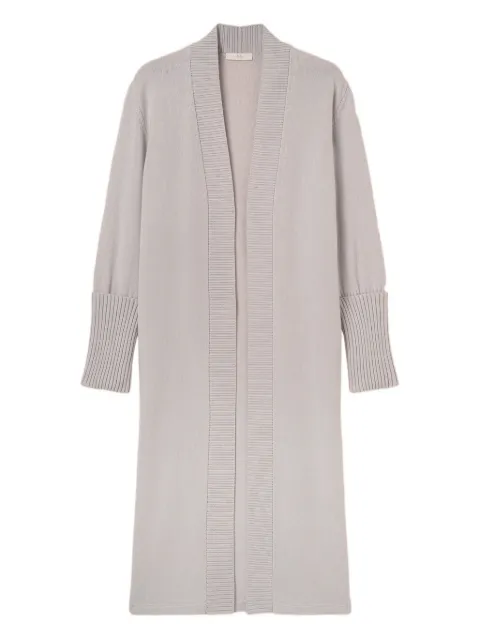 Fedeli ribbed cuff coat Grey MD007055