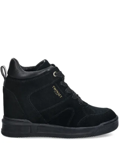 TWINSET suede sneakers Black 252TGT016
