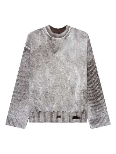 Represent ribbed crew-neck sweater Grey MLM10021717