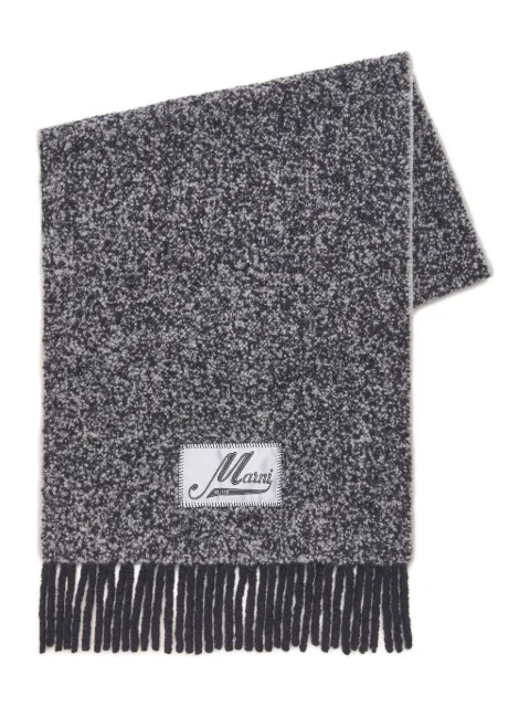 Marni bouclé alpaca-blend scarf Black SCMC0145Y0UAW057