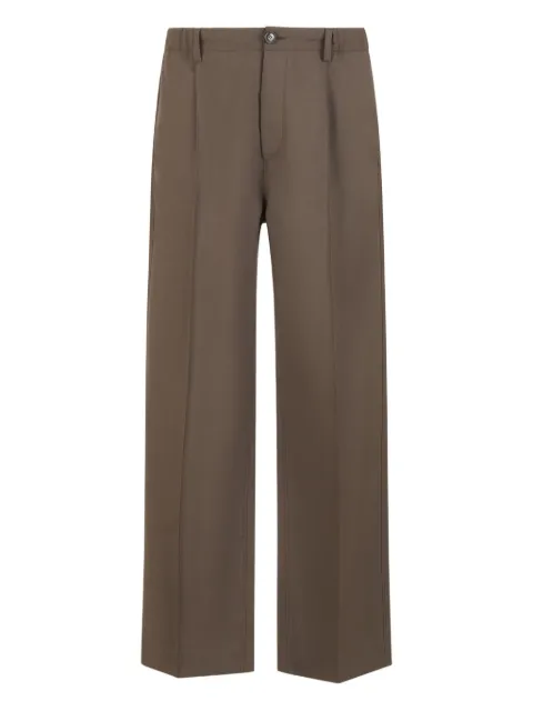 Marni pleated wide-leg trousers Brown PUMU0324U0TW839