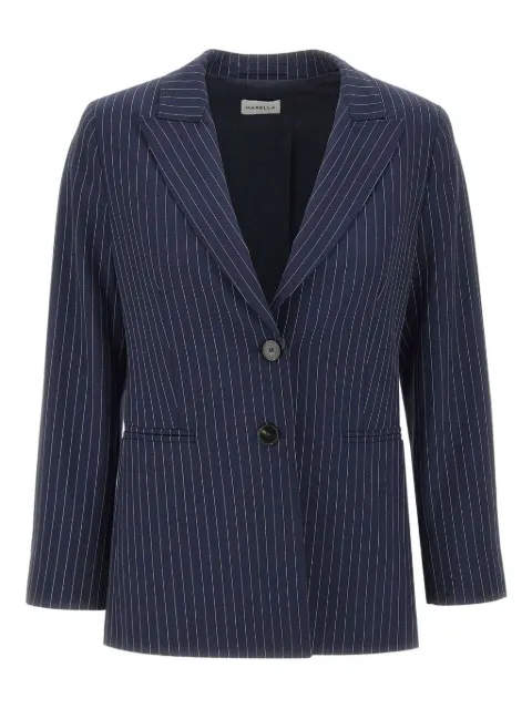 Marella pinstripe-print blazer Blue 2523046161200004