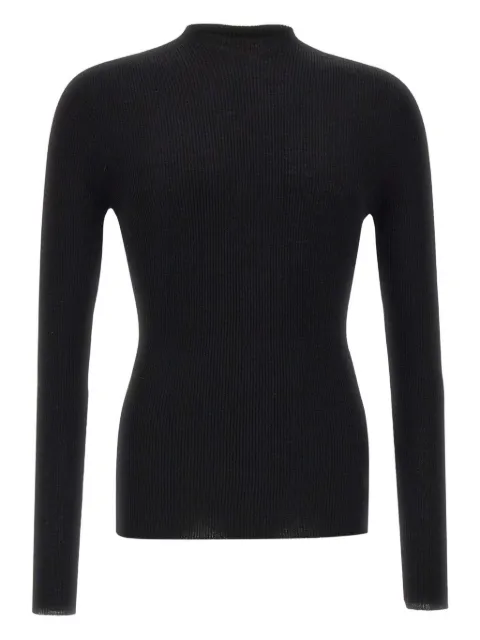 HELIOT EMIL Isotropy ribbed sweater Black M07077BLK01