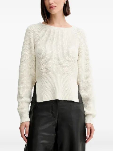 TWINSET ribbed-knit jumper Neutrals 252AP3240