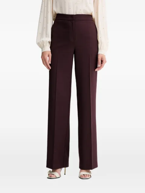 TWINSET elastic-waist tailored trousers Red 252TT2127
