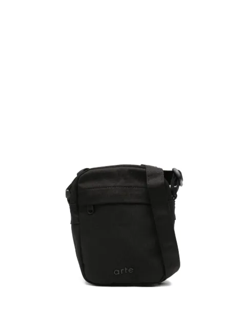 Arte Antwerp logo-lettering messenger bag Black AW25162AC