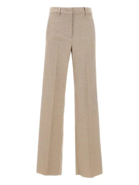 Marella pressed-crease wide-leg trousers Neutrals 2523136222200001