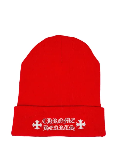 Chrome Hearts logo-embroidered beanie Red CHRM0210