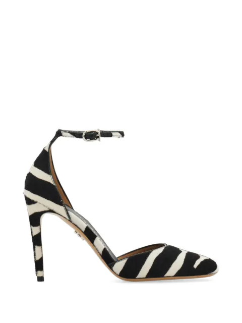 Ferragamo pony skin stiletto pumps Black 790826