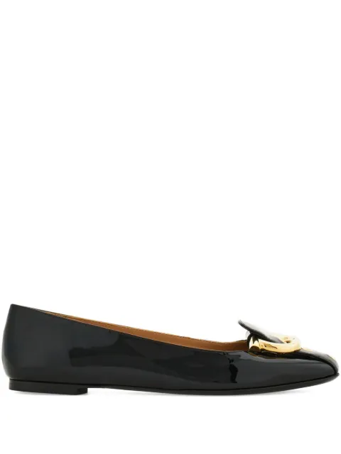 Ferragamo Gancini ballet flats Black 790098
