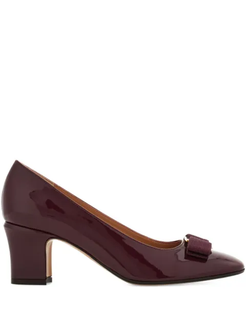 Ferragamo Vara bow-detail pumps Purple 790761