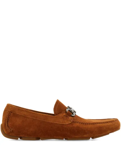 Ferragamo Gancini driver ornament shoes Brown 789767