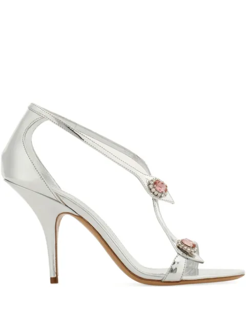 Ferragamo crystal embellished sandals Silver 787882