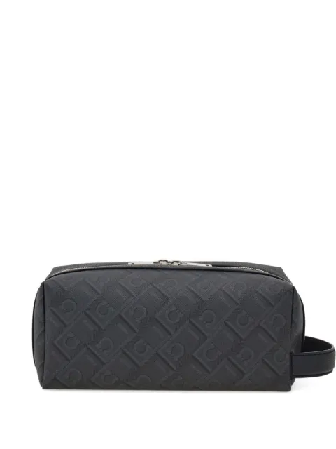 Ferragamo monogram wash bag Black 789944