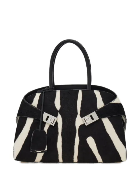 Ferragamo Hug handbag bicolor M Black 789657