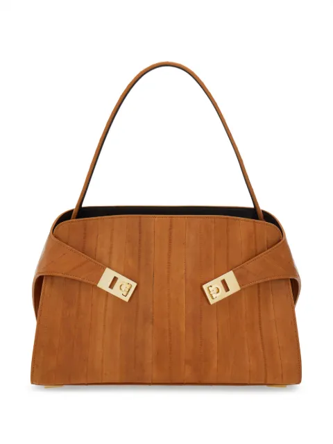 Ferragamo medium Hug top-handle shoulder bag Brown 789787