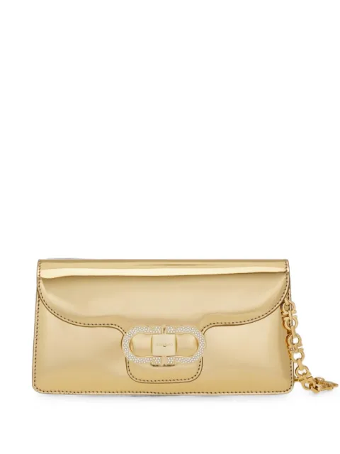 Ferragamo mini bag double Gancini chain Gold 790314