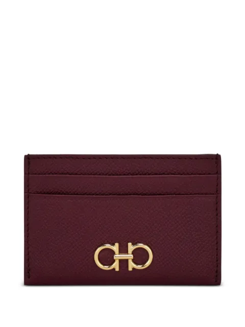 Ferragamo Gancini credit card holder Red 789861