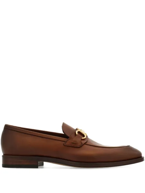 Ferragamo Gancini-buckle loafers Brown 789437