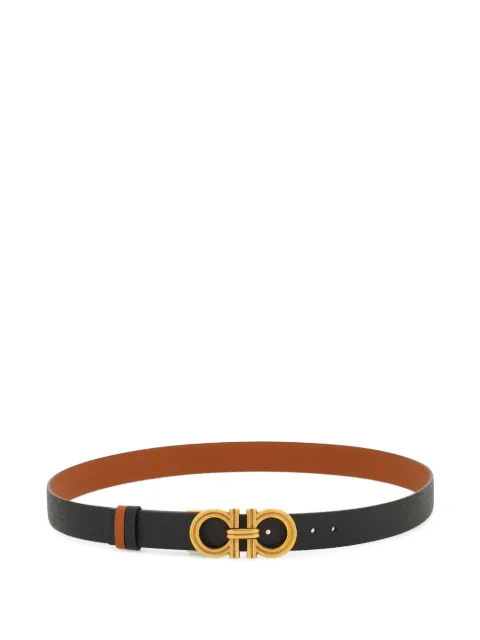 Ferragamo reversible and adjustable Gancini belt Black 790142