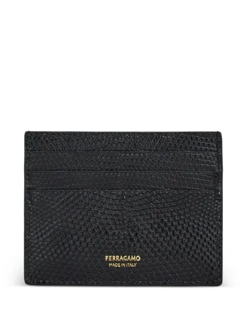 Ferragamo Gancini credit card holder Black 790630